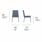 Krzesło do ustawiania w stos wewnątrz lub na zewnątrz z polipropylenu Wyprodukowane we Włoszech - Argo Viadurini