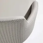 Krzesło z ekoskóry z zdobionym tyłem i czarną metalową podstawą, 2 sztuki - Nima Viadurini