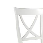 Krzesło z białego szlifowanego drewna i beżowej tkaniny Juma Made in Italy - Diamante Viadurini