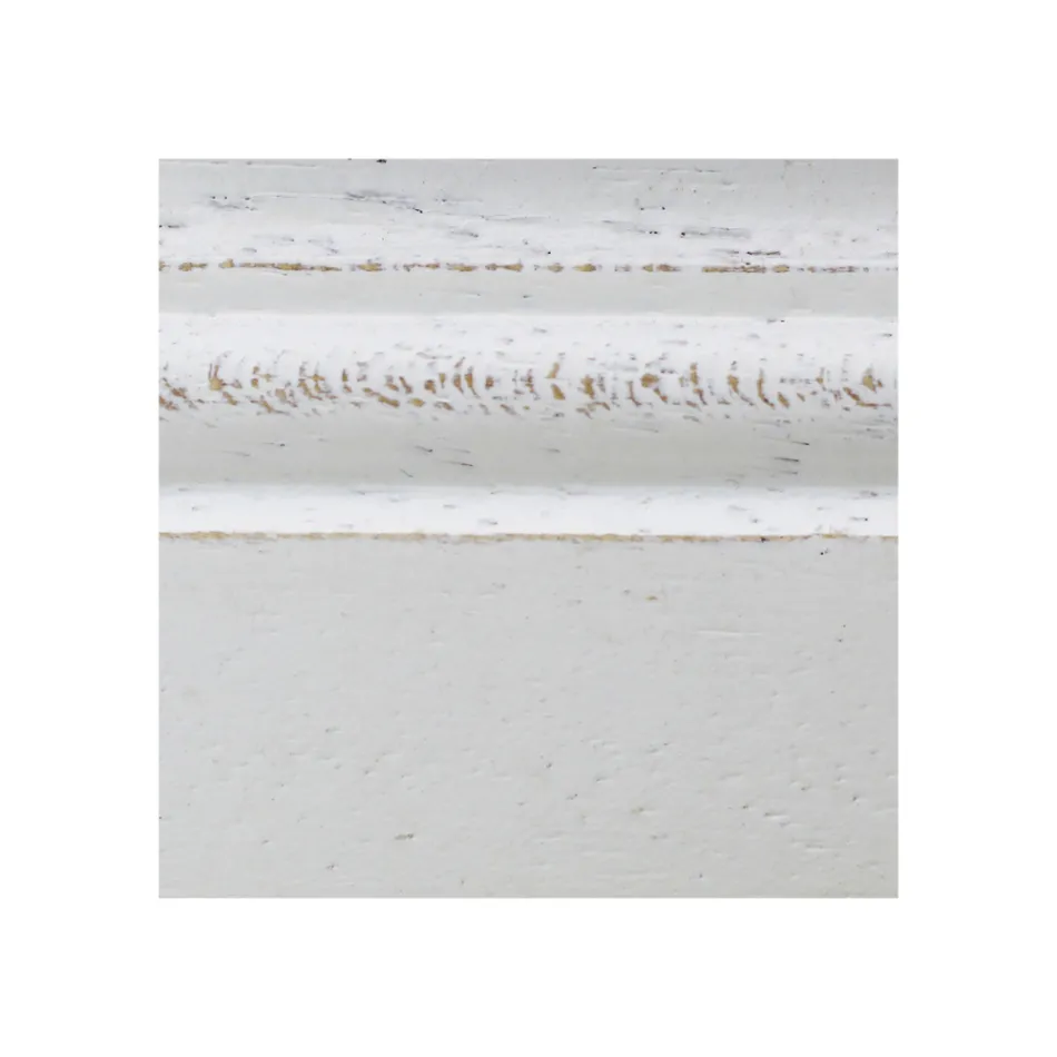 Krzesło z białego szlifowanego drewna i beżowej tkaniny Juma Made in Italy - Diamante Viadurini