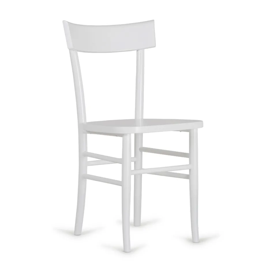 Nowoczesny design, 4-częściowe krzesło z drewna bukowego - Stella Viadurini