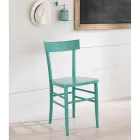 Nowoczesny design, 4-częściowe krzesło z drewna bukowego - Stella Viadurini