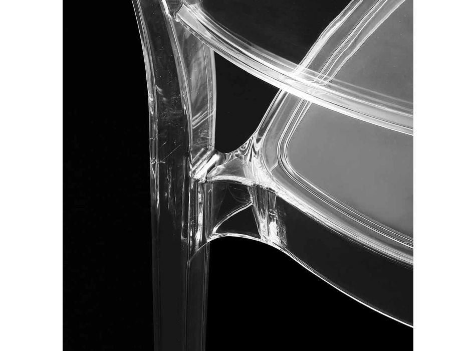Krzesło z przezroczystego poliwęglanu, nowoczesny design - Yanis Viadurini