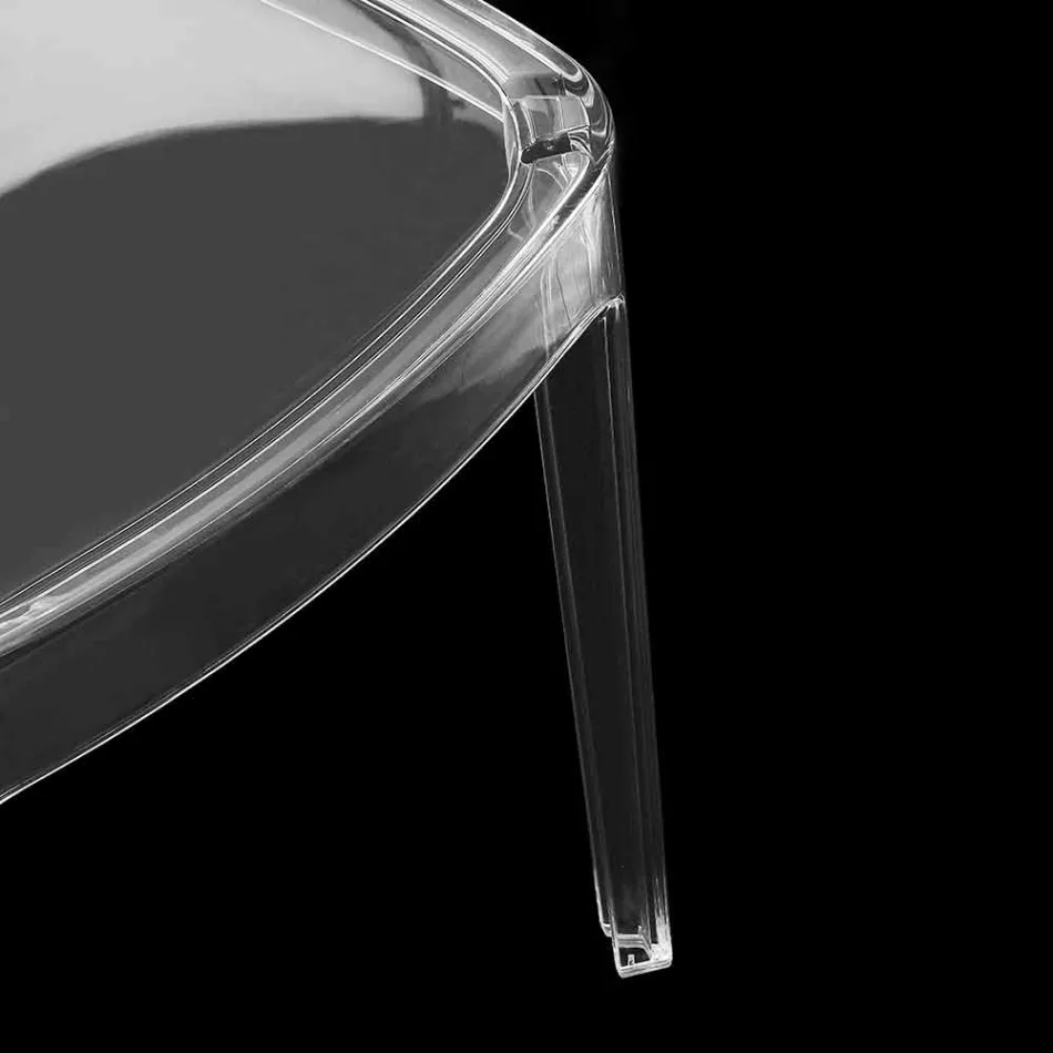 Krzesło z przezroczystego poliwęglanu, nowoczesny design - Yanis Viadurini