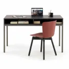 Krzesło z polipropylenu z bejcowaną podstawą dębową Made in Italy, 2 sztuki - Scandio Viadurini