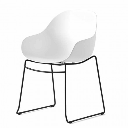 Krzesło z polipropylenu z recyklingu Made in Italy 2 sztuki - Connubia Academy Viadurini