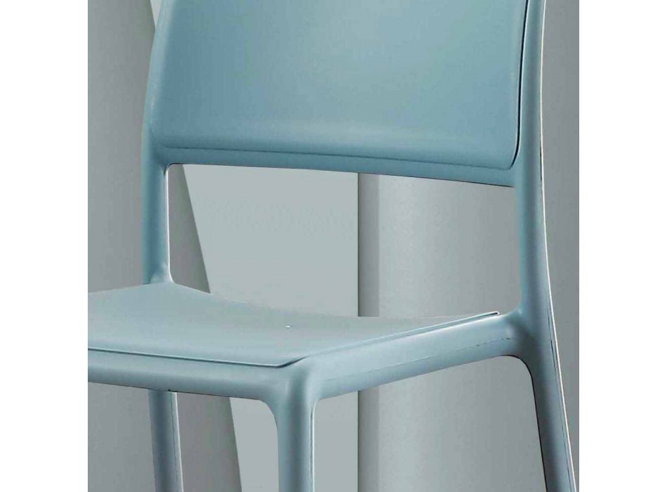 Nowoczesne krzesło z żywicy i włókna szklanego wyprodukowane we Włoszech Ravenna Viadurini