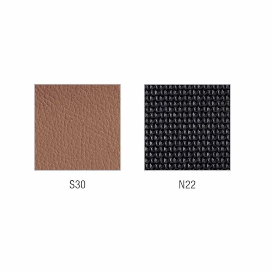 Mina - pół-kierunkowe i operacyjne krzesło ze sztucznej skóry wykonane we Włoszech Viadurini