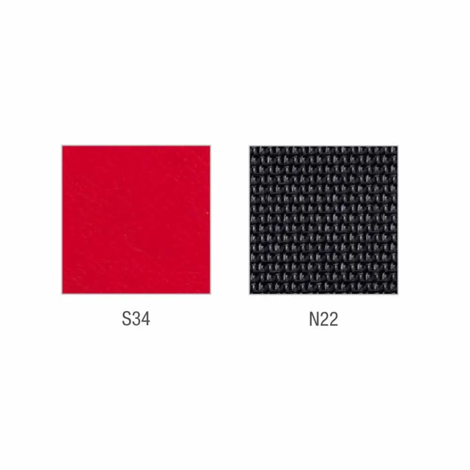 Mina - pół-kierunkowe i operacyjne krzesło ze sztucznej skóry wykonane we Włoszech Viadurini