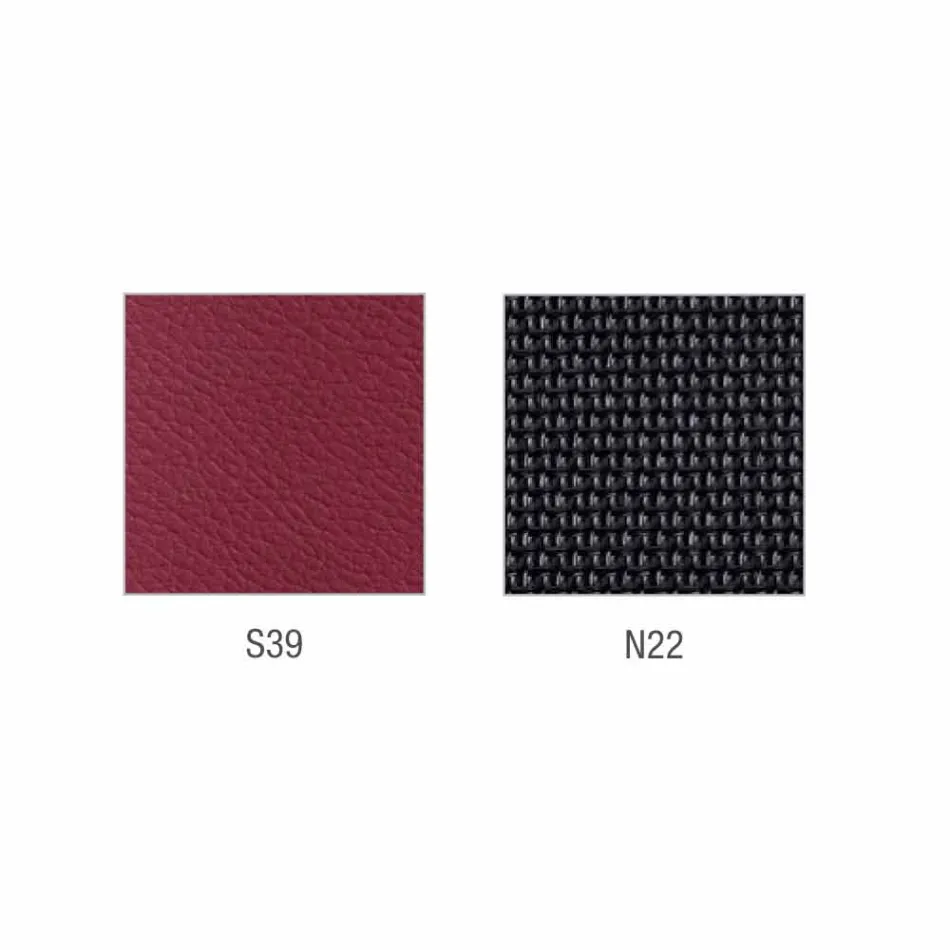 Mina - pół-kierunkowe i operacyjne krzesło ze sztucznej skóry wykonane we Włoszech Viadurini