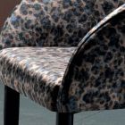 Krzesło materiałowe o konstrukcji stalowej Made in Italy, 4 sztuki - Tagata Viadurini