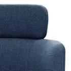 Krzesło z tkaniny z luksusową czarną metalową strukturą Made in Italy - Cocoa Viadurini