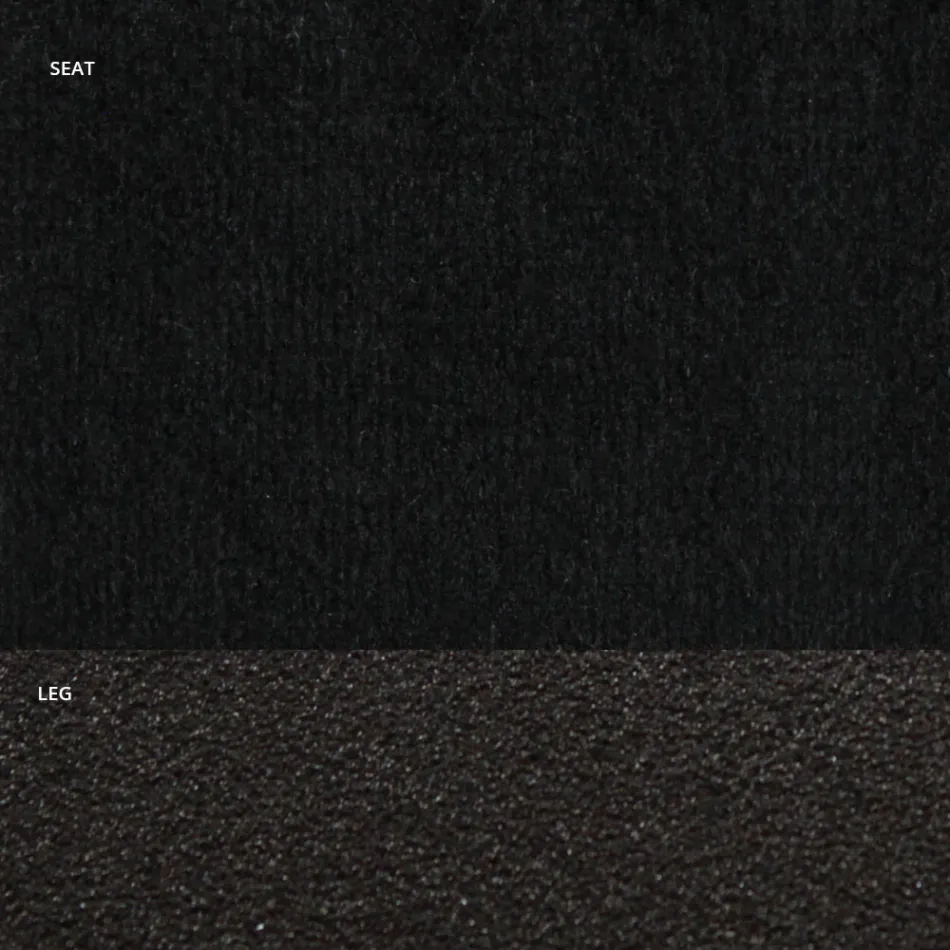 Krzesło z aksamitu i stali lakierowanej RAL Made in Italy 4 sztuki - Mariapina Viadurini