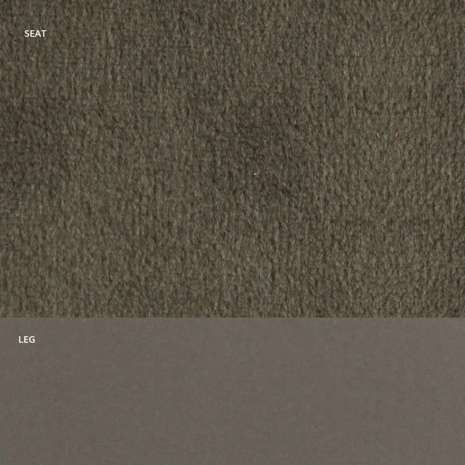 Krzesło z aksamitu i stali lakierowanej RAL Made in Italy 4 sztuki - Mariapina Viadurini