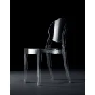 Krzesło sztaplowane do użytku wewnątrz lub na zewnątrz, z przezroczystego poliwęglanu – Pianeta Viadurini
