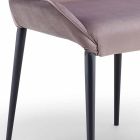 Zaprojektuj żywe krzesło z metalu i aksamitu wykonane we Włoszech, Zerba Viadurini