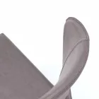 Nowoczesne krzesło do salonu pokryte imitacją skóry, Accadia, 4 sztuki Viadurini