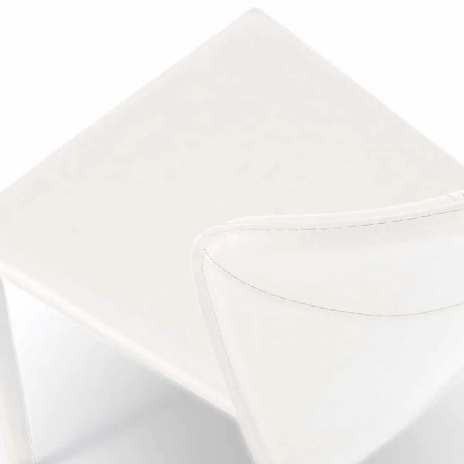 Nowoczesne krzesło do salonu pokryte imitacją skóry, Accadia, 4 sztuki Viadurini