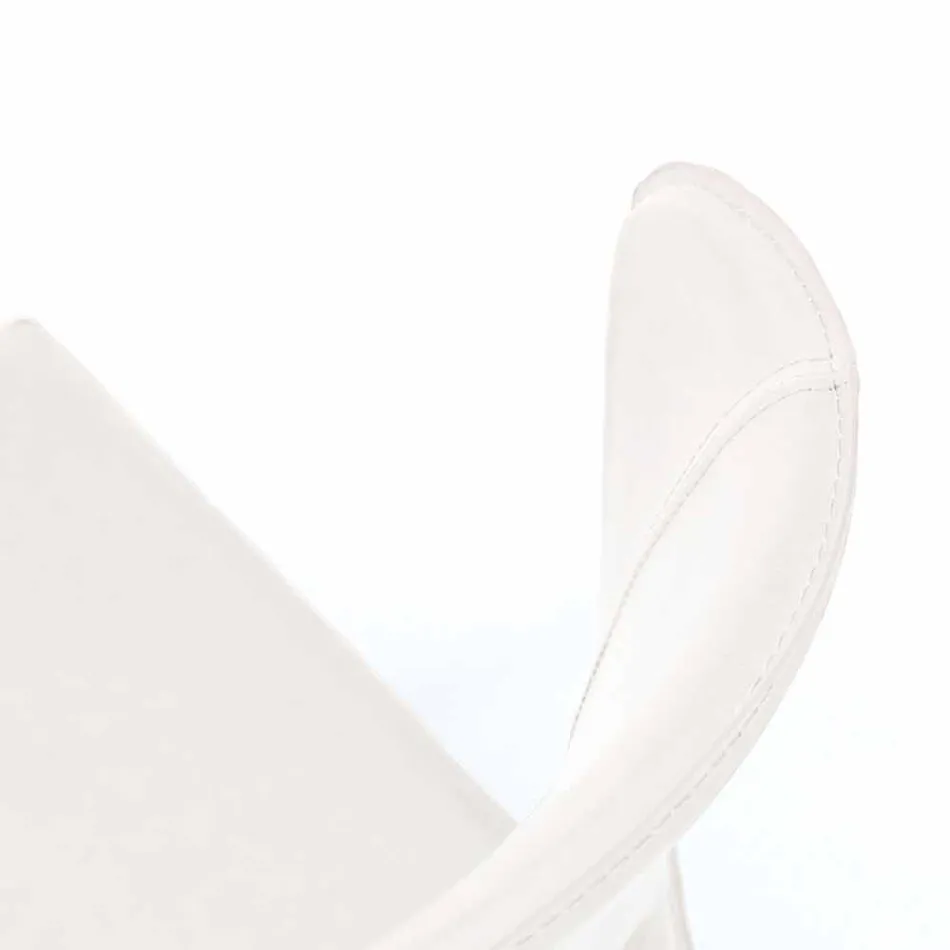 Nowoczesne krzesło do salonu pokryte imitacją skóry, Accadia, 4 sztuki Viadurini