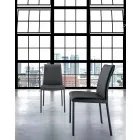 Nowoczesne wyściełane i tapicerowane krzesło dzienne Made in Italy – Monnalisa Viadurini