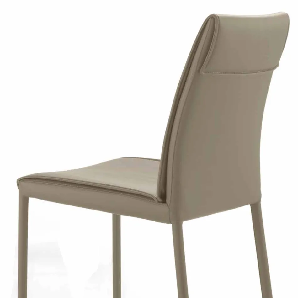 Nowoczesne wyściełane i tapicerowane krzesło dzienne Made in Italy – Monnalisa Viadurini