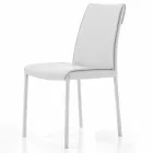 Nowoczesne wyściełane i tapicerowane krzesło dzienne Made in Italy – Monnalisa Viadurini