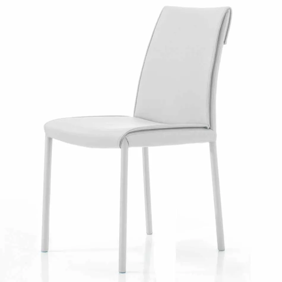 Nowoczesne wyściełane i tapicerowane krzesło dzienne Made in Italy – Monnalisa Viadurini