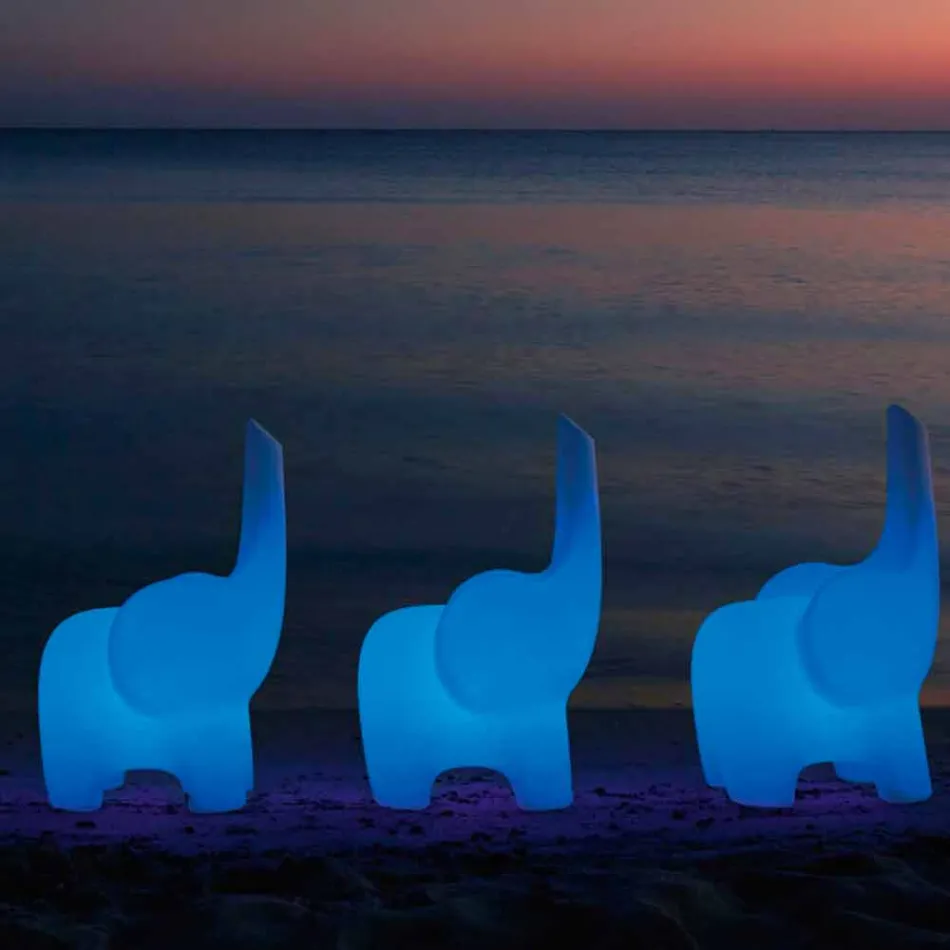 Luminous Child's Chair, Rechargeable RGBW Led, 2 Pieces - Tino by Myyour Viadurini