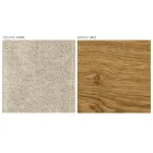 Nowoczesne krzesło do salonu z różnych tkanin z drewnianą skorupą - Wolter Viadurini