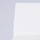 Nowoczesne krzesło do salonu z ekoskóry i metalu Made in Italy - Reka Viadurini