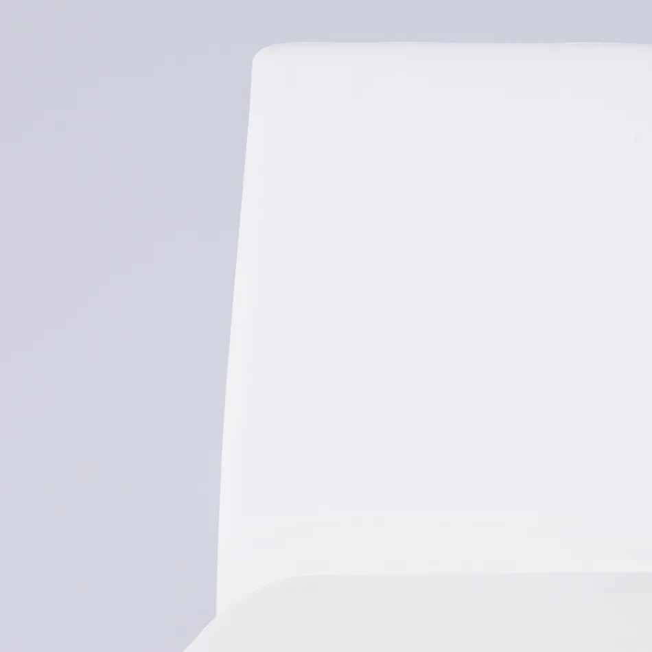 Nowoczesne krzesło do salonu z ekoskóry i metalu Made in Italy - Reka Viadurini