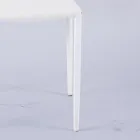 Nowoczesne krzesło do salonu z ekoskóry i metalu Made in Italy - Reka Viadurini