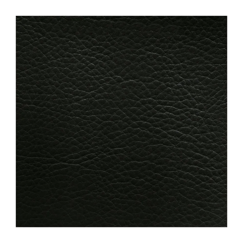 Nowoczesne krzesło do salonu z ekoskóry i metalu Made in Italy - Michaela Viadurini