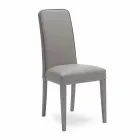 Nowoczesne krzesło z drewna bukowego i imitacji skóry Fanny, 4 pz Viadurini