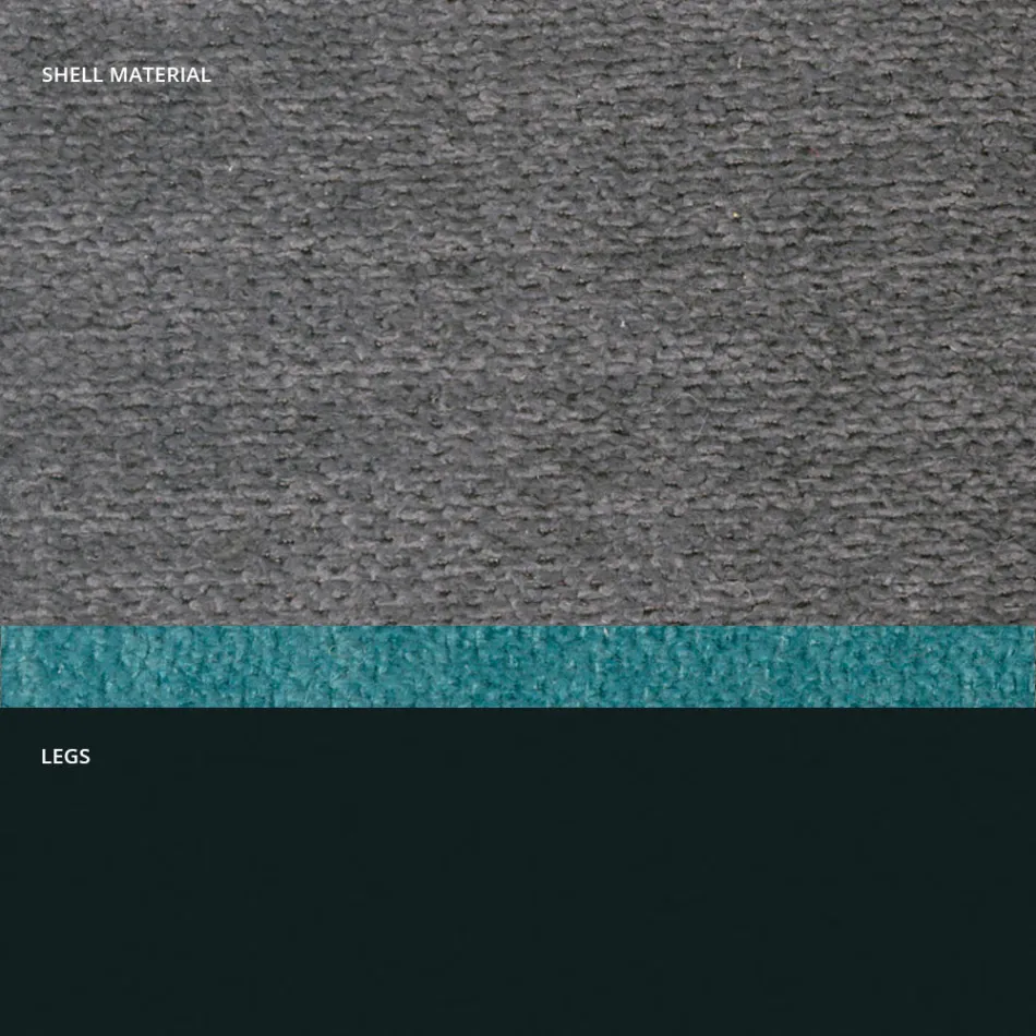 Nowoczesne krzesło z tkaniny i trójkątnych nóg wykonane we Włoszech, Oriella Viadurini