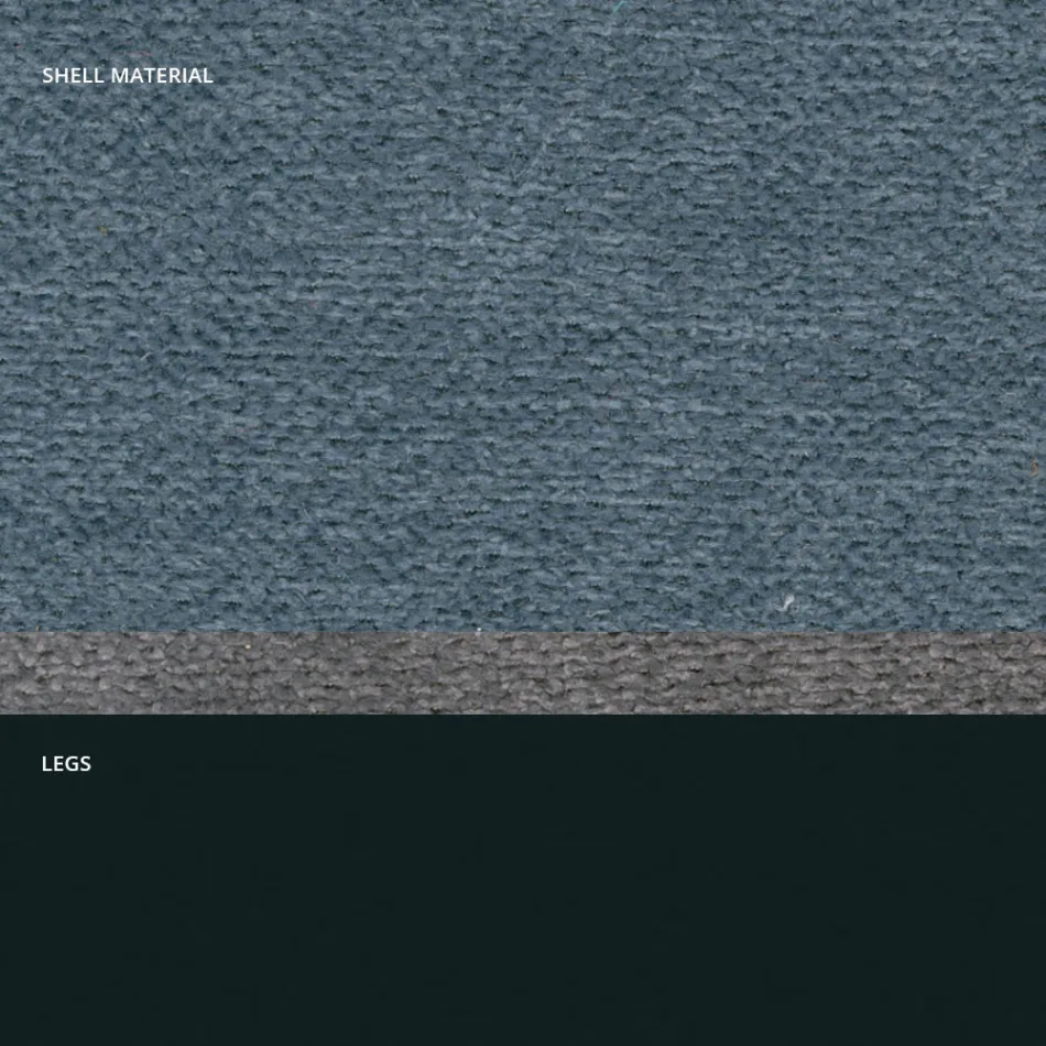 Nowoczesne krzesło z tkaniny i trójkątnych nóg wykonane we Włoszech, Oriella Viadurini