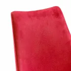 Nowoczesne krzesło do jadalni w kolorze czerwonym Tecnofibra Almira Viadurini