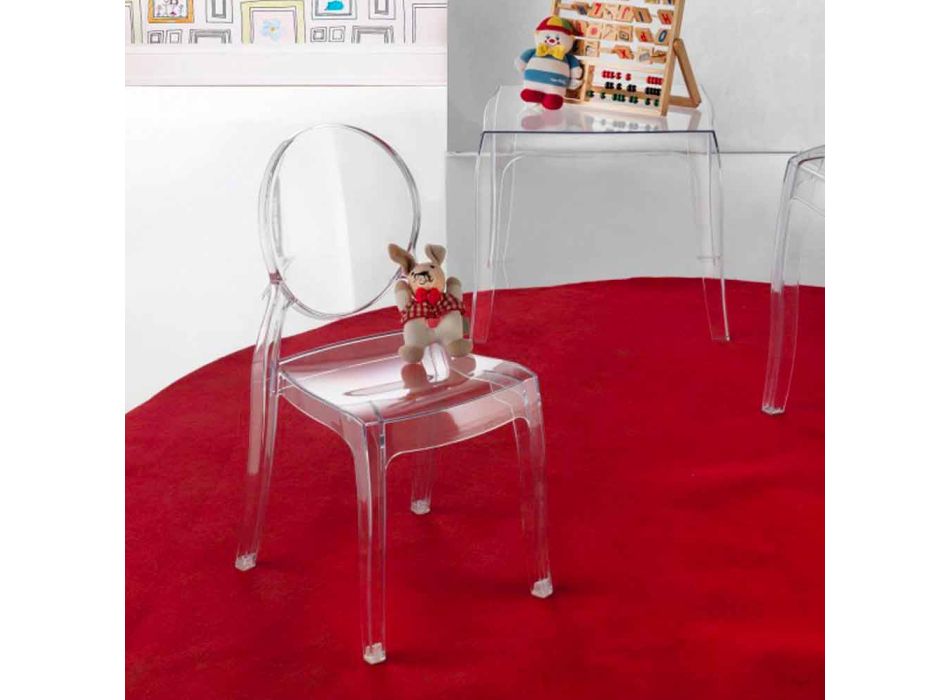 Przezroczyste nowoczesne krzesło Dylan Viadurini