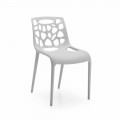 Krzesło polipropylenowe monoblok o nowoczesnym designie Blandine, 4 sztuki
