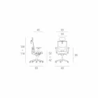 Krzesło operacyjne i pół-wykonawcze w tkaninie produkowanej we Włoszech Mina Viadurini