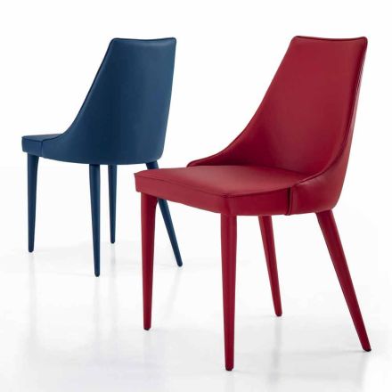 Krzesło kuchenne o nowoczesnym designie tapicerowane Made in Italy - Nirvana Viadurini