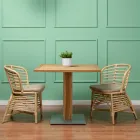 Krzesło do ogrodu z naturalnego rattanu z poduszką w zestawie - Torvi Viadurini