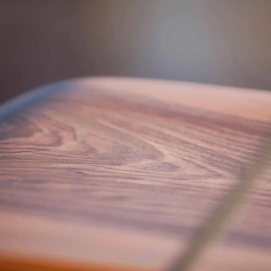 Ręcznie robione krzesło do jadalni z drewna i stali Made in Italy - Valencia Viadurini