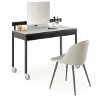 Krzesło do jadalni z ekoskórą Made in Italy, 2 sztuki - Nobelio Viadurini