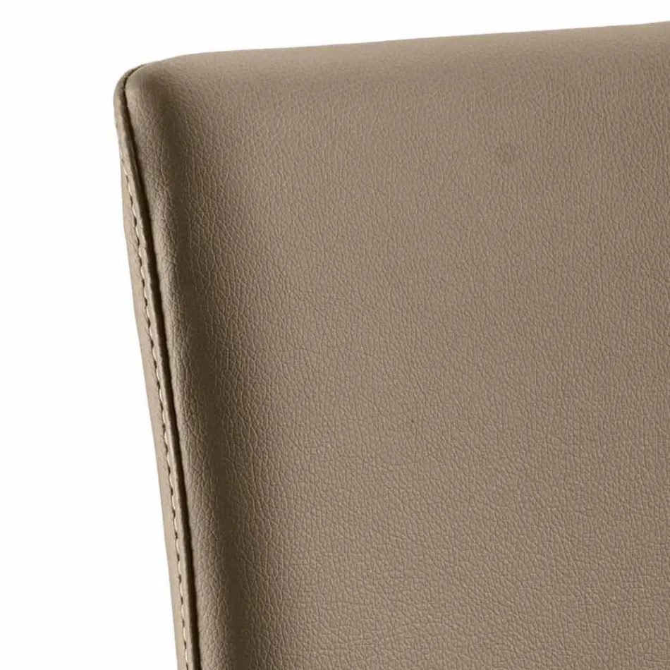 Krzesło do jadalni Abbie ze sztucznej skóry, wyprodukowane we Włoszech Viadurini