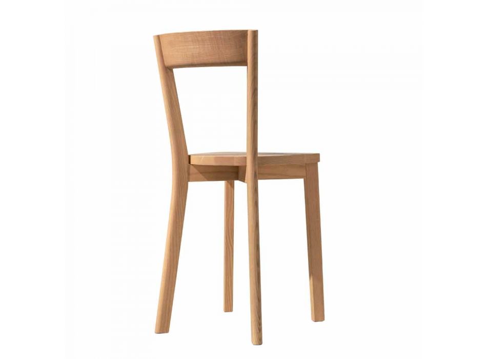 Krzesło do jadalni z jesionu i litego drewna Made in Italy - Alima Viadurini