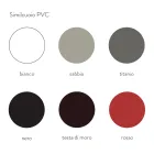 Metalowe krzesło do jadalni pokryte imitacją skóry, 4 sztuki - Nadia Viadurini