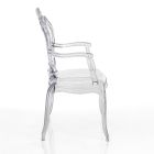 Krzesło do jadalni z poliwęglanu, poliwęglan, 2 sztuki - Reginetta Viadurini