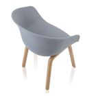 Krzesło do jadalni z polipropylenu i metalu 4 sztuki - Severina Viadurini
