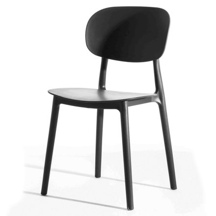 Krzesło do jadalni z polipropylenu do układania w stosy, 4 sztuki - Zagrzeb Viadurini